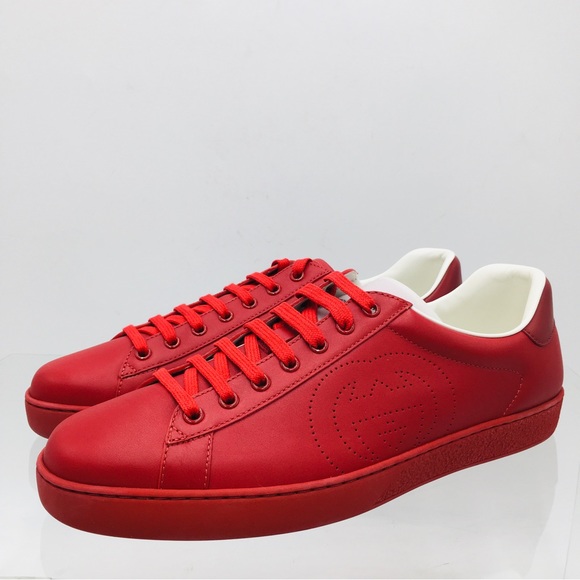 Gucci Ace - Interlocking G - Hibiscus Red - 599147 AYO70 6463 - Picture 2 of 16